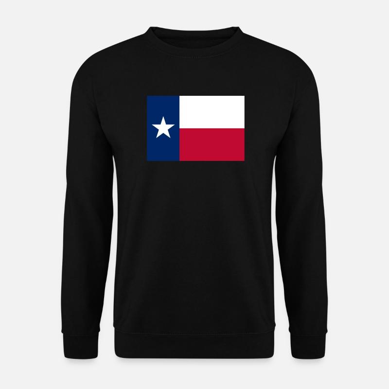 Texas texanisch Flagge Fahne - Unisex Pullover - Schwarz