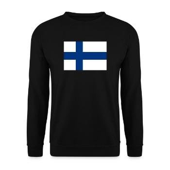 Finlande finnois drapeau drapeau - Sweat-shirt Unisexe - noir - Devant - Alina (178cm) & Michal (187cm)