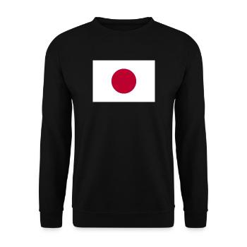 Japan Japanese flag flag - Unisex Sweatshirt - black - Front - Alina (178cm) & Michal (187cm)