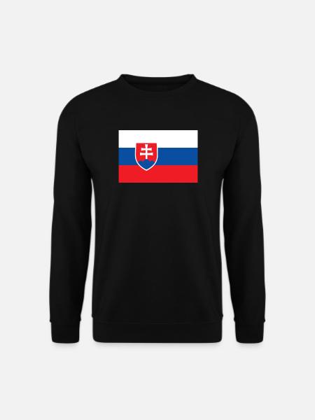 Slowakei slowakisch Flagge Fahne - Unisex Pullover - Schwarz