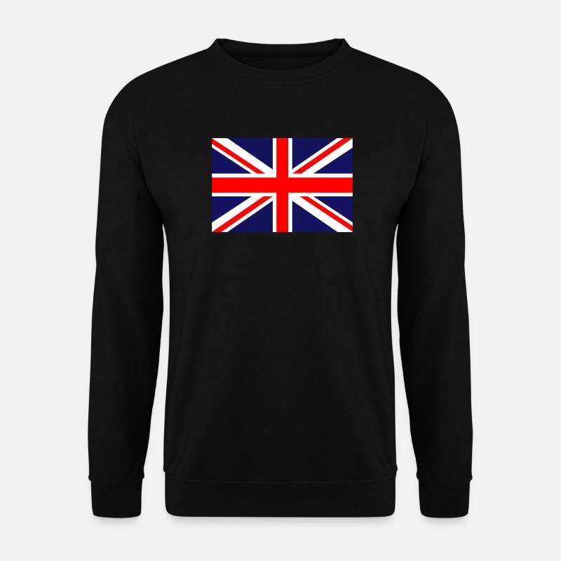 Großbritannien britisch Flagge Fahne - Unisex Pullover - Schwarz