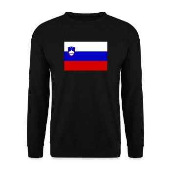 Drapeau Slovénie drapeau slovène - Sweat-shirt Unisexe - noir - Devant - Alina (178cm) & Michal (187cm)