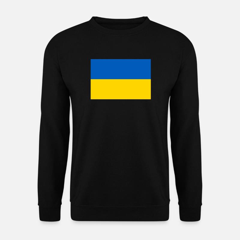 Ukraine ukrainisch Flagge Fahne - Unisex Pullover - Schwarz