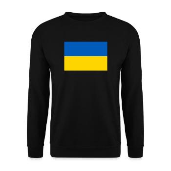 Ukraine drapeau ukrainien drapeau - Sweat-shirt Unisexe - noir - Devant - Alina (178cm) & Michal (187cm)