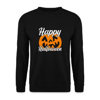 Happy Halloween - Sweat-shirt Unisexe - noir - Devant - Alina (178cm) & Michal (187cm)