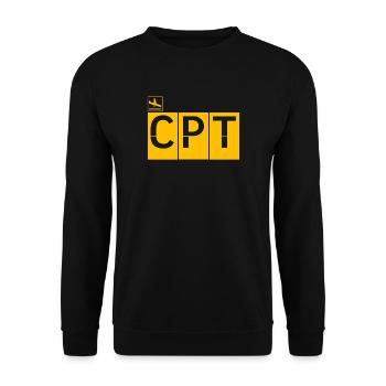 Destination - Cape Town - Unisex Sweatshirt - black - Front - Alina (178cm) & Michal (187cm)