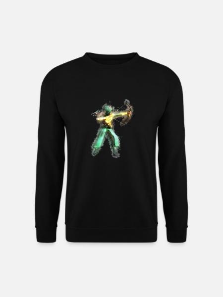 Gebühr Bogen hell glühend - Unisex Pullover - Schwarz