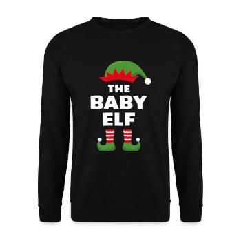 Der Baby-Elf - Unisex Pullover - Schwarz - Vorne - Alina (178cm) & Michal (187cm)