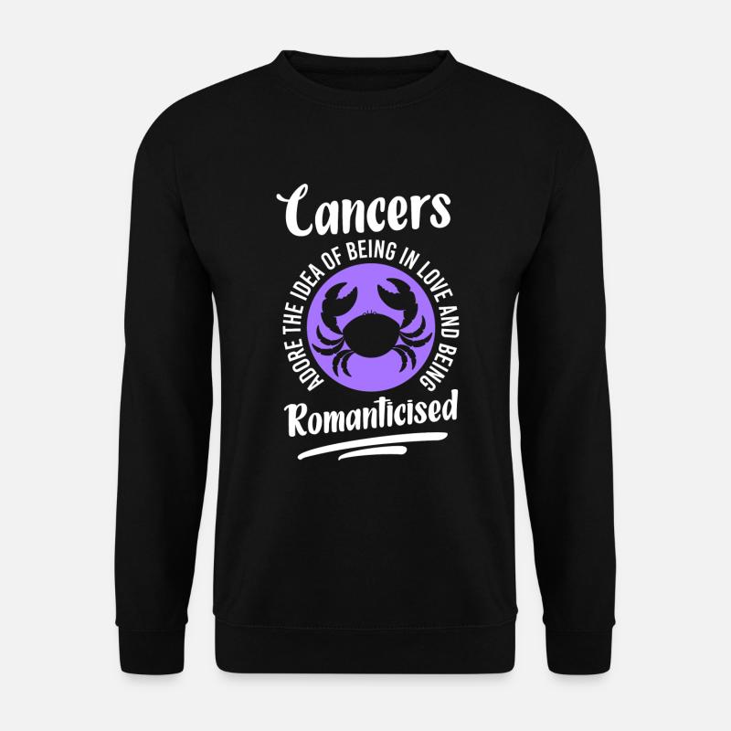 Cancer Astrology Constellation Galaxy - Unisex Sweatshirt - black
