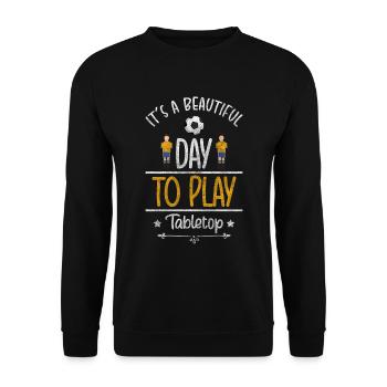 Board Game Winner - Unisex Sweatshirt - black - Front - Alina (178cm) & Michal (187cm)