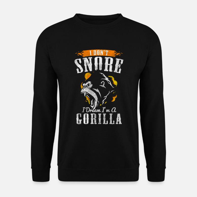 Gorilla Tier Dschungel Schimpanse - Unisex Pullover - Schwarz