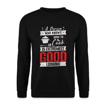 Koch Hobby Cuisine - Unisex Pullover - Schwarz - Vorne - Alina (178cm) & Michal (187cm)