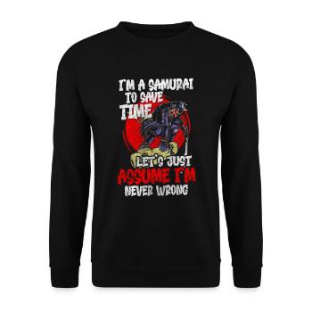 Japan Manga - Unisex Sweatshirt - black - Front - Alina (178cm) & Michal (187cm)