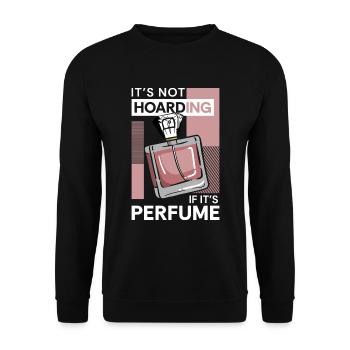 Scent Smell Perfume Bottle - Unisex Sweatshirt - black - Front - Alina (178cm) & Michal (187cm)