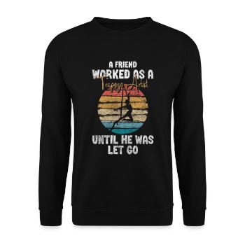 Sarcasme de l’acteur de la tente du Manège - Sweat-shirt Unisexe - noir - Devant - Alina (178cm) & Michal (187cm)