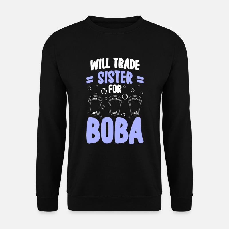 Boba Trend Iced Tea - Unisex Sweatshirt - black