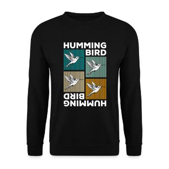 Vie animale des oiseaux - Sweat-shirt Unisexe - noir - Devant - Alina (178cm) & Michal (187cm)