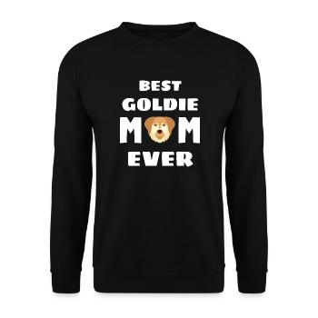 Beste Goldie Mama Hunde Haustier Golden Retriever - Unisex Pullover - Schwarz - Vorne - Alina (178cm) & Michal (187cm)