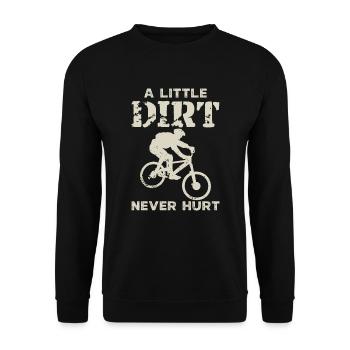 Mountainbike Downhill Fahrrad Radfahrer - Unisex Pullover - Schwarz - Vorne - Alina (178cm) & Michal (187cm)