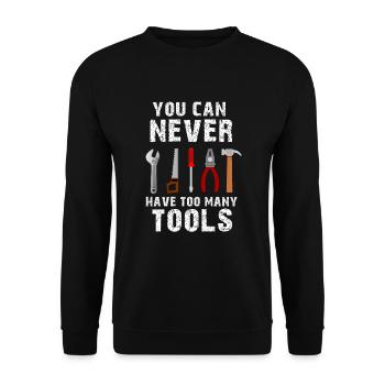 Craftsman tool: amélioration de l'habitat - Sweat-shirt Unisexe - noir - Devant - Alina (178cm) & Michal (187cm)