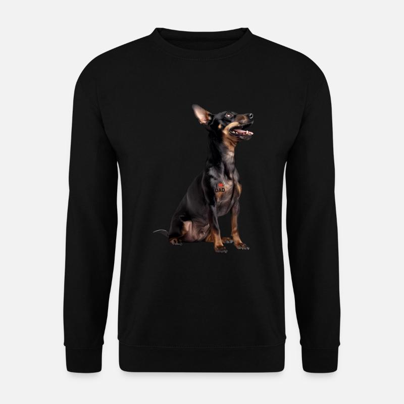 Manchester Terrier Dad Papa - Unisex Sweatshirt - black
