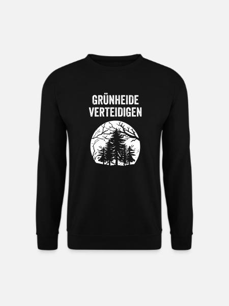 GRÜNHEIDE VERTEIDIGEN - Unisex Pullover - Schwarz