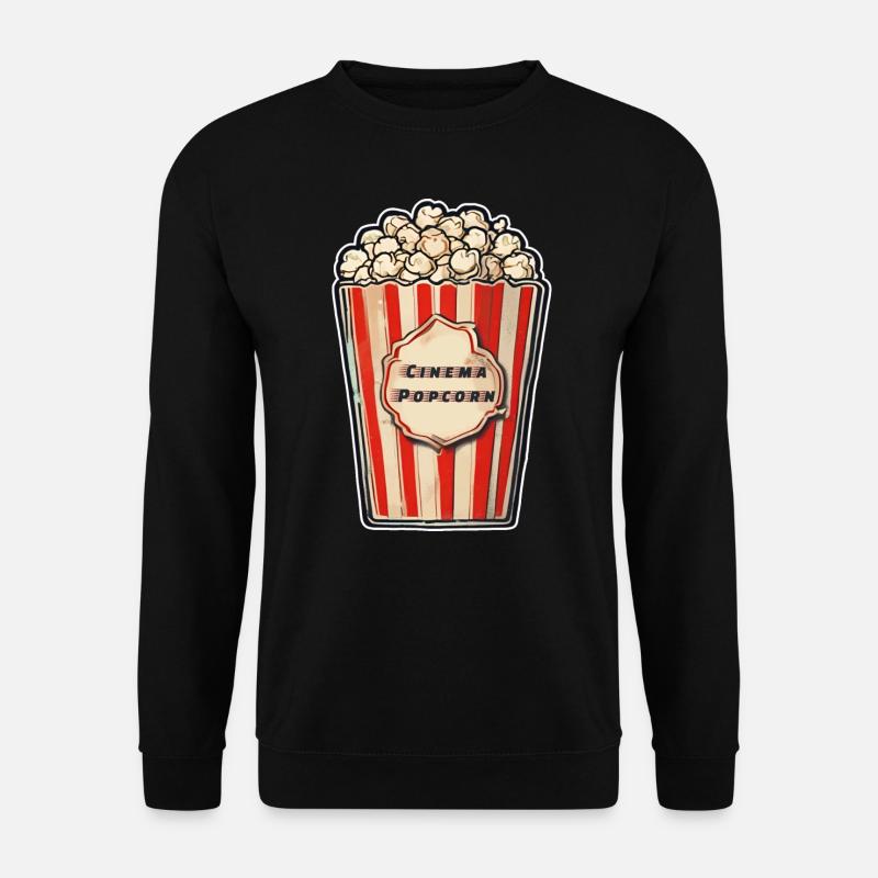 Kino Popcorn - Unisex Pullover - Schwarz