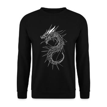 Dragon d’Asie - Sweat-shirt Unisexe - noir - Devant - Alina (178cm) & Michal (187cm)