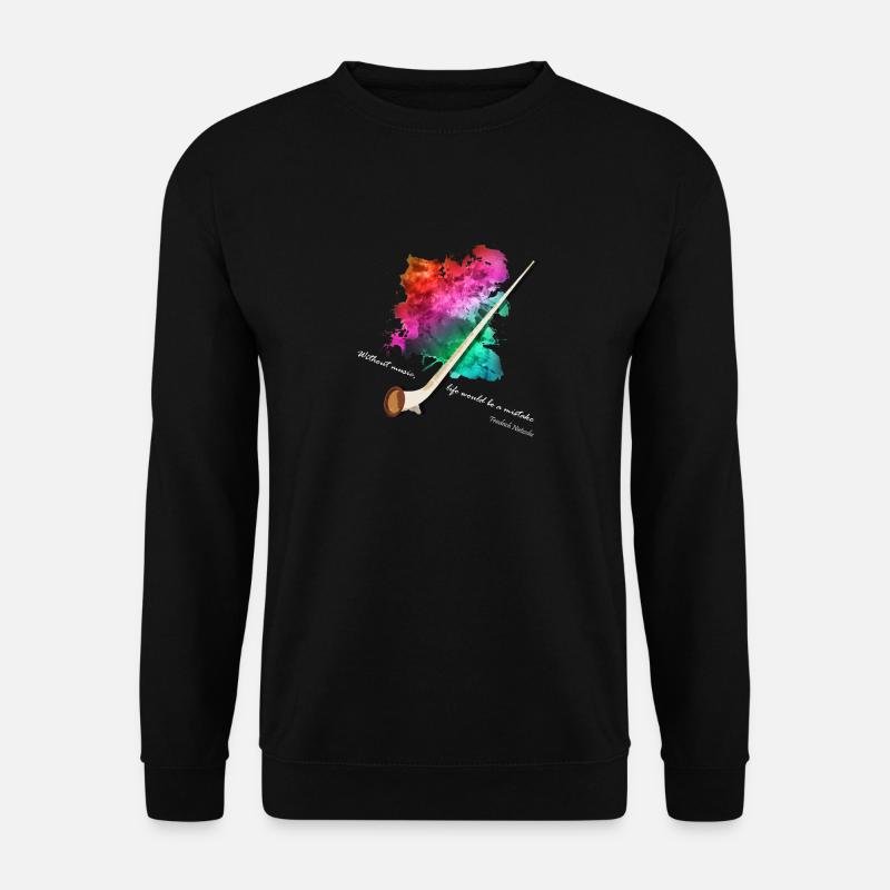 Alphorn - Unisex Pullover - Schwarz