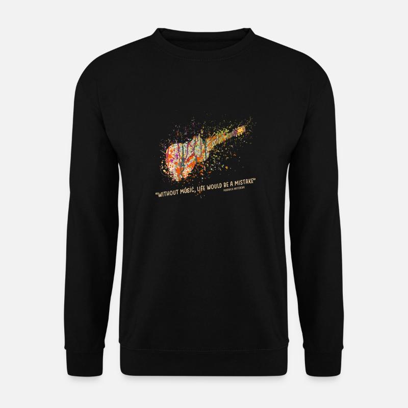 gitarre gitarrist Geschenk - Unisex Pullover - Schwarz