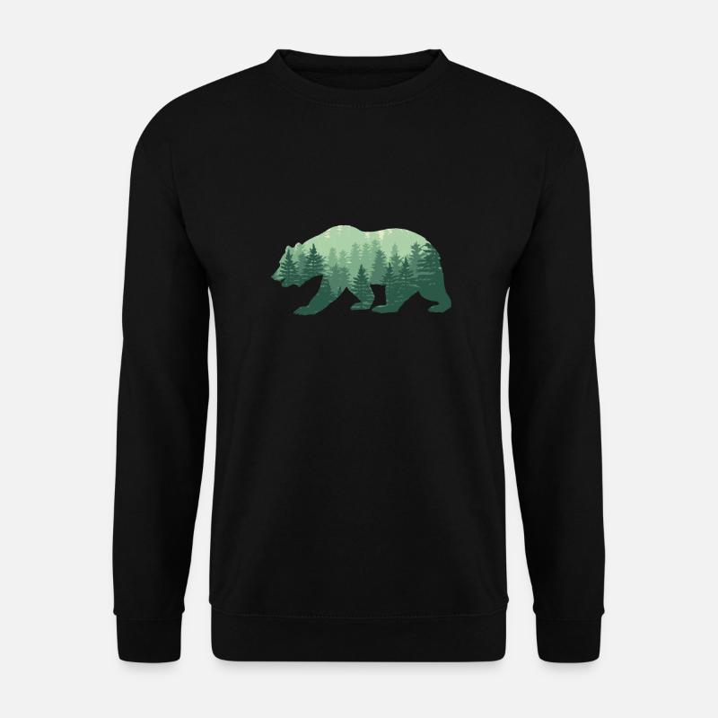 Natur Bär - Unisex Pullover - Schwarz