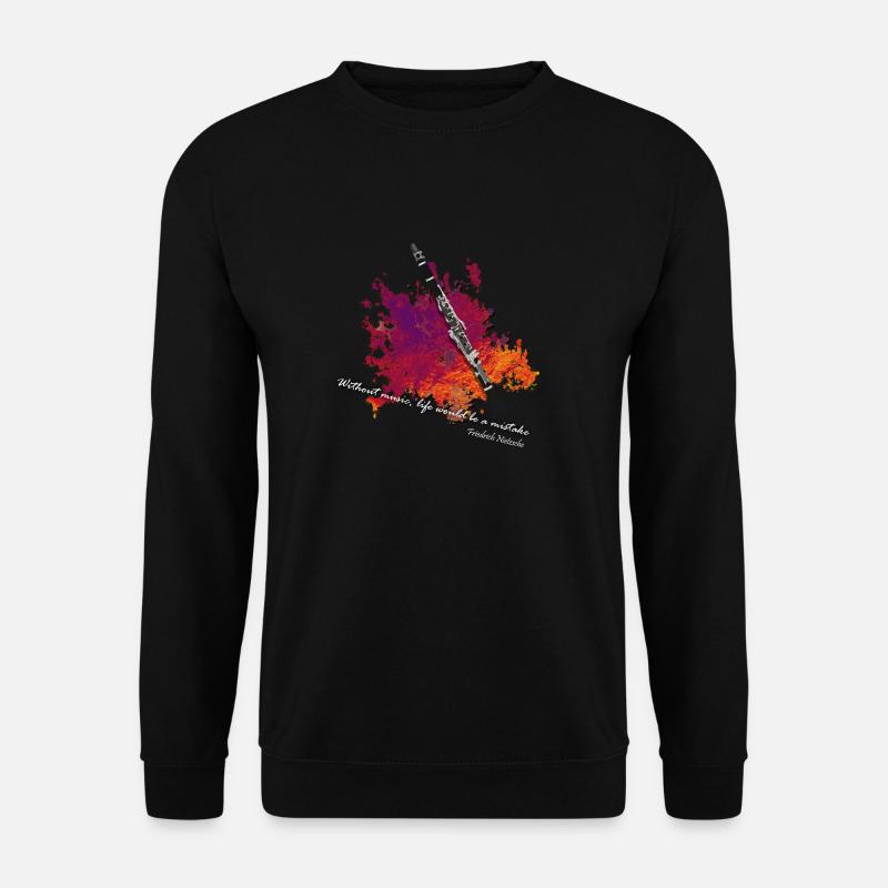 klarinette - Unisex Pullover - Schwarz
