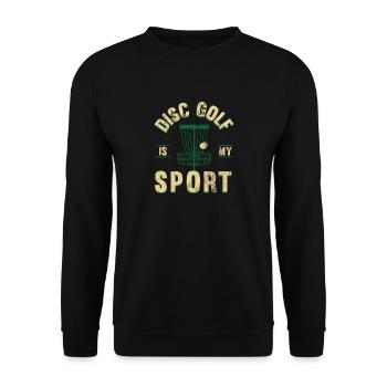 Le disc golf est mon sport - Sweat-shirt Unisexe - noir - Devant - Alina (178cm) & Michal (187cm)
