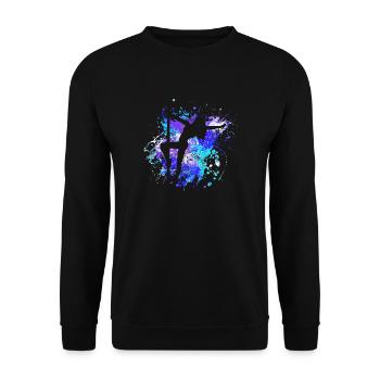 cadeau de danse tiges poledance - Sweat-shirt Unisexe - noir - Devant - Alina (178cm) & Michal (187cm)
