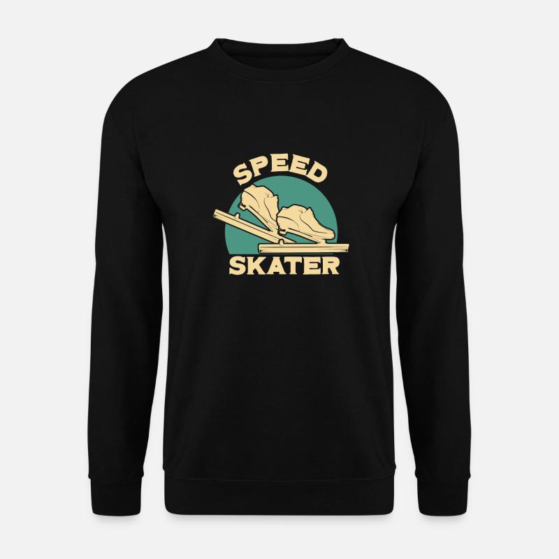 Eisschnelllauf Skater Designs - Unisex Pullover - Schwarz