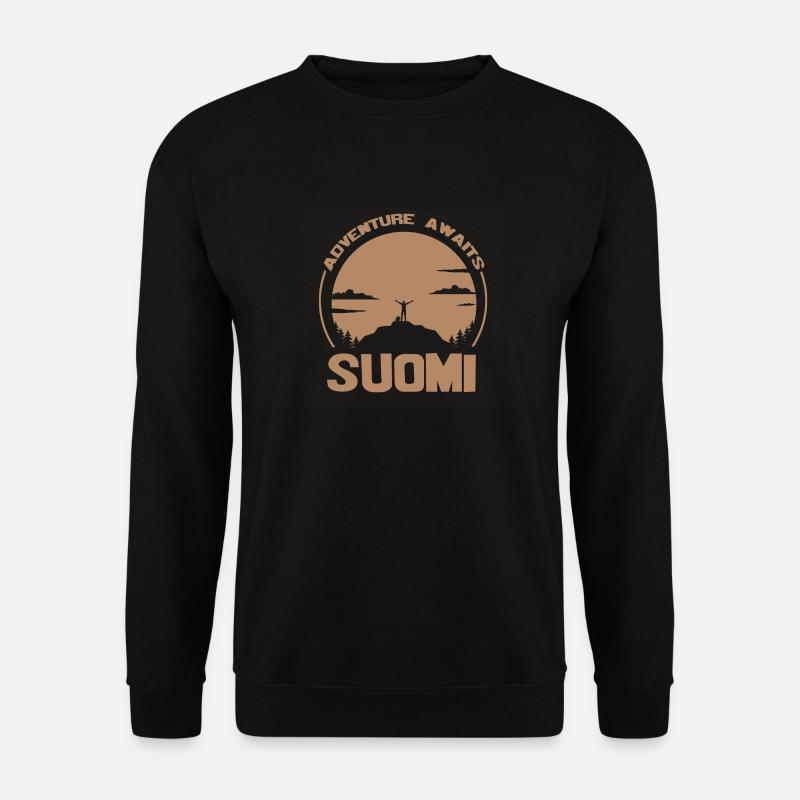 suomi - Unisex Pullover - Schwarz