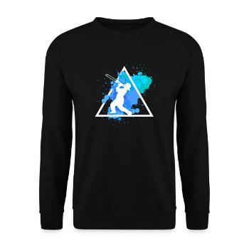 trombone - Unisex Sweatshirt - black - Front - Alina (178cm) & Michal (187cm)