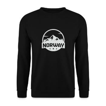 Norway - Unisex Sweatshirt - black - Front - Alina (178cm) & Michal (187cm)