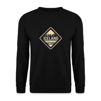 island - Unisex Pullover - Schwarz - Vorne - Alina (178cm) & Michal (187cm)