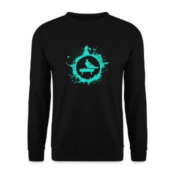 gymnastique - Sweat-shirt Unisexe - noir - Devant - Alina (178cm) & Michal (187cm)