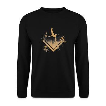 faire de la gymnastique - Sweat-shirt Unisexe - noir - Devant - Alina (178cm) & Michal (187cm)