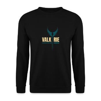 Ailes Vikings Valkyrie - Sweat-shirt Unisexe - noir - Devant - Alina (178cm) & Michal (187cm)