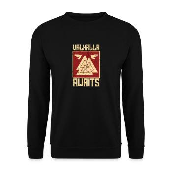 Vikings - Unisex Sweatshirt - black - Front - Alina (178cm) & Michal (187cm)