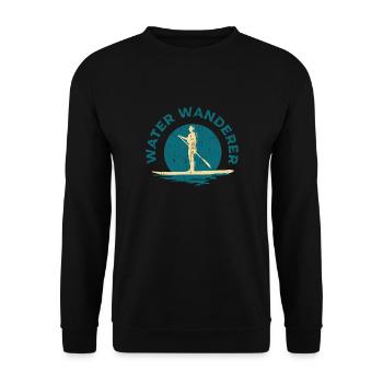 Paddle board water gift - Unisex Sweatshirt - black - Front - Alina (178cm) & Michal (187cm)