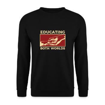 Dog trainer training - Unisex Sweatshirt - black - Front - Alina (178cm) & Michal (187cm)