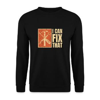 Craftsmen repair gift - Unisex Sweatshirt - black - Front - Alina (178cm) & Michal (187cm)