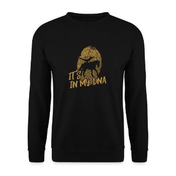 Voltigierfahrt DNA Geschenk - Unisex Sweatshirt - black - Front - Alina (178cm) & Michal (187cm)