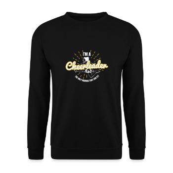 Cheerleader Cheer - Sweat-shirt Unisexe - noir - Devant - Alina (178cm) & Michal (187cm)