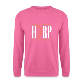 harpe - Sweat-shirt Unisexe - rose - Devant