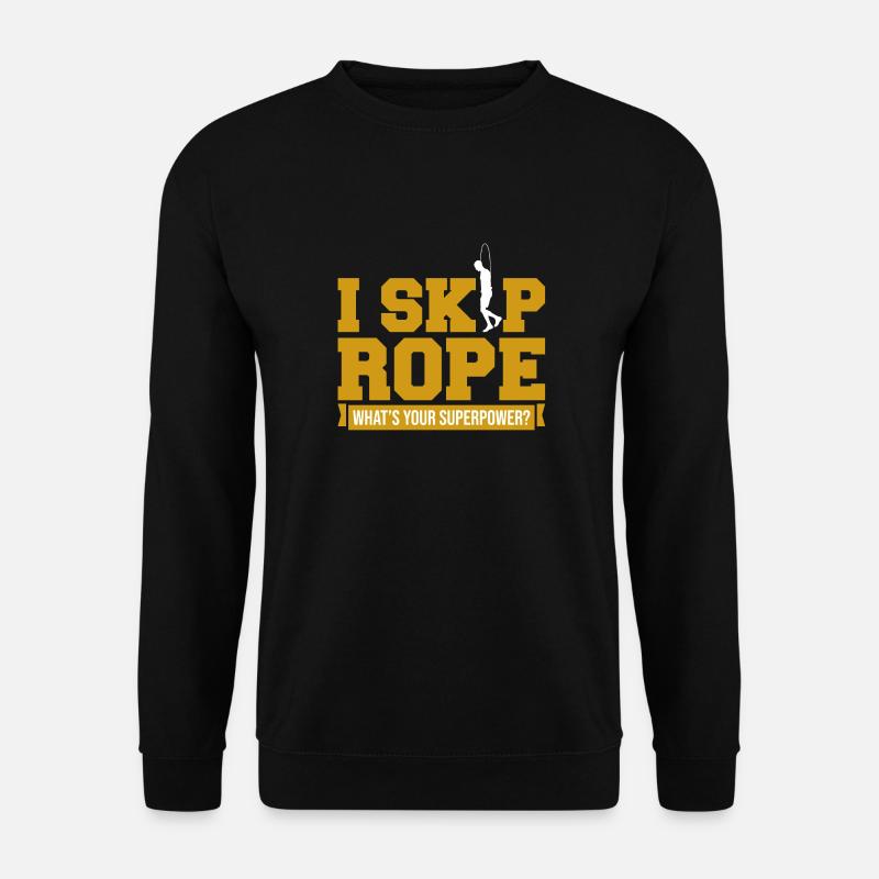 Seil überspringen Geschenk - Unisex Pullover - Schwarz